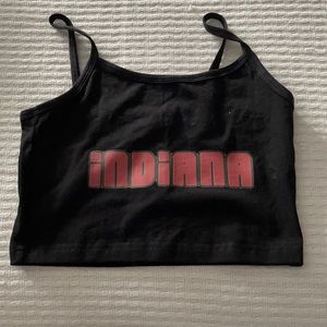 Never worn Indiana tailgate crop top